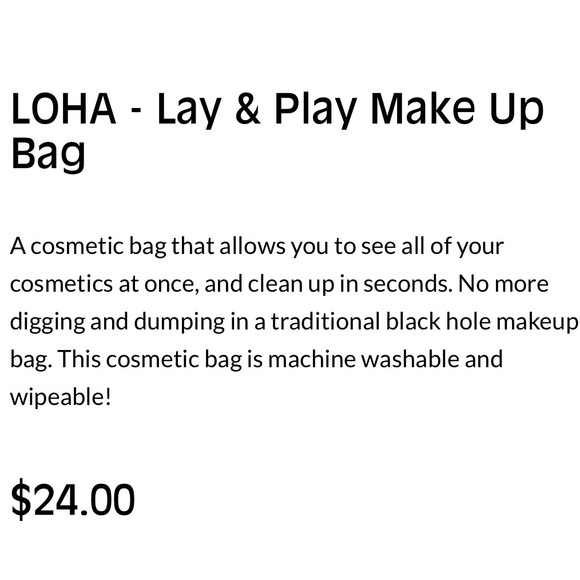 🆕⭐️4/$25⭐️or🔥10/50🔥LOHA lay & play make up bag - Picture 5 of 7